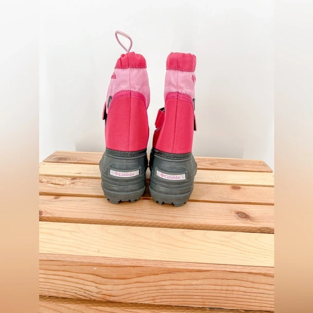 Columbia Girl Winter Snow Boots Black Pink
